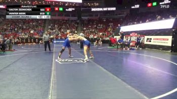3A-190 lbs Champ. Round 2 - Hunter Merk, Waukee Northwest vs Dalton Zednichek, Marshalltown
