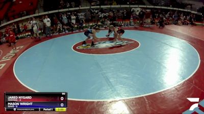 96 lbs Placement Matches (8 Team) - Jared Nygard, Montana vs Mason Wright, Idaho