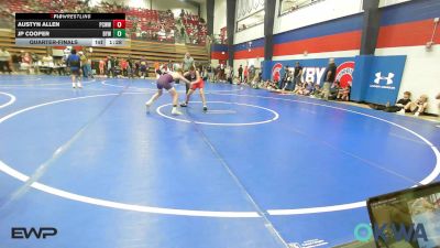 88 lbs Quarterfinal - Austyn Allen, Ponca City Wildcat Wrestling vs JP Cooper, Bristow Elementary Wrestling Club