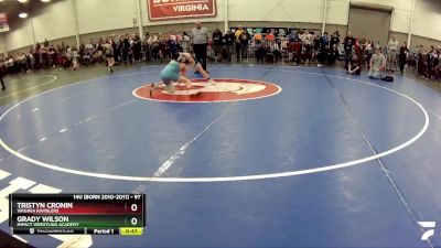 97 lbs Cons. Round 3 - Grady Wilson, Impact Wrestling Academy vs Tristyn Cronin, Virginia Ramblers