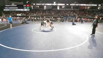 D 1 215 lbs Semifinal - Billy Edmonston, Live Oak vs Josiah Stewart, Dutchtown