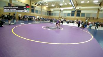 110lbs Cons. Round 3 - Natalie Perkins, Columbia River (Girls) vs Jacqueline Aguilar, Pasco (Girls)
