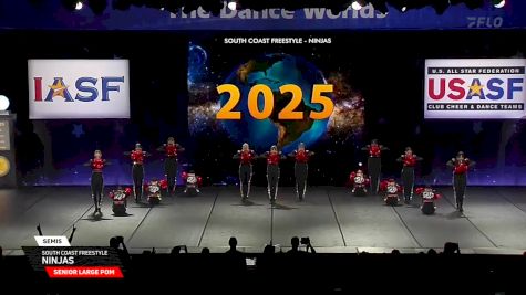 South Coast Freestyle - Ninjas [2025 Senior Large Pom Semis] 2025 The Dance Worlds