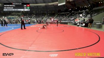 88 lbs 5th Place - Payton Mccall, Lady Outlaw Wrestling Academy vs Nia Rosales, California Grapplers