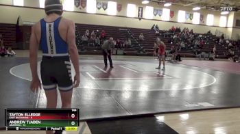 144 lbs Round 2 (4 Team) - Tayton Elledge, East Buchanan vs Andrew Tjaden, Anamosa