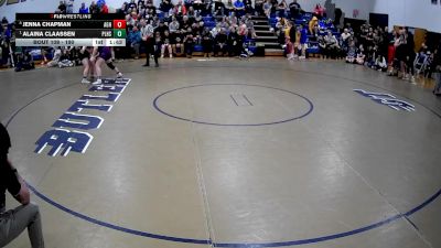 190 lbs Quarterfinal - Alaina Claassen, Plum Hs vs Jenna Chapman, Albert Gallatin Hs