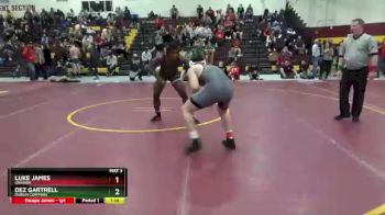 165 lbs Champ. Round 2 - Dez Gartrell, Dublin Coffman vs Luke James, Graham