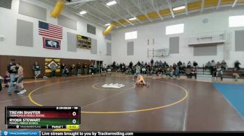 98 lbs Semifinal - Ryder Stewart, Powell Middle School vs Trevin Shaffer, Thermopolis Middle School