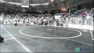 80 lbs Round Of 32 - Karter Diggs, HURRICANE WRESTLING ACADEMY vs Haskell Hertz, Warner Eagles Youth Wrestling