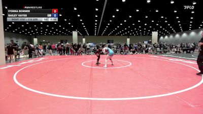 115 lbs Cons. Sub-quarters - Iyonna Bonner vs Bailey Hayes, Cleveland Highschool Wrestling