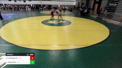 174C lbs Rr Rnd 1 - Alex Whitworth, Harvard vs Tyler Stoltzfus, Lock Haven