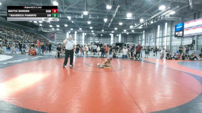 63 lbs Quarters - Mattix Borden, Rock Of Redmond Wrestling vs Maverick Paminto, Spring Hills Wrestling