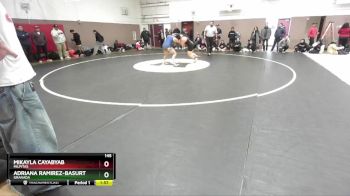 145 lbs Champ. Round 2 - Adriana Ramirez-basurto, Granada vs Mikayla Cayabyab, Milpitas