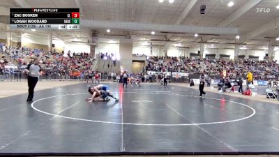 AA 132 lbs Quarterfinal - Zac Bosken, Cleveland High School vs Logan Woodard, Northeast High School