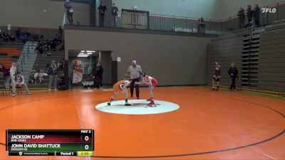 122 lbs Round 2 - John David Shattuck, Grissom Hs vs Jackson Camp, Bob Jones