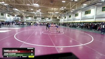 100 lbs Semifinal - Sadie Schomp, Bennett County Youth Wrestling vs Isabella Hetzel, Thermopolis Wrestling Club