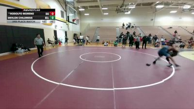 144 lbs 3rd Place Match - Rodolfo Moreno, Dallas South Oak Cliff vs Devlon Childress, Hurst L.D Bell