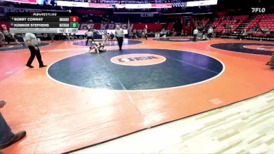 2A 132 lbs Champ. Round 1 - Bobby Conway, Chicago (Brother Rice) vs Konnor Stephens, Waterloo (H.S.)