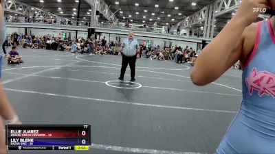 126 lbs Round 1 (8 Team) - Ellie Juarez, Kraken Dream Crushers vs Lily Blenk, RaZor GWC