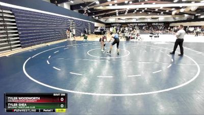 174 lbs Cons. Round 5 - Tyler Shea, Diplomat Wrestling Club vs Tyler Woodworth, Colorado State University