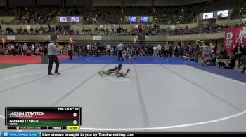 50 lbs Quarterfinal - Griffin O`Shea, NEIWC vs Jaxson Stratton, A-F Green Demons