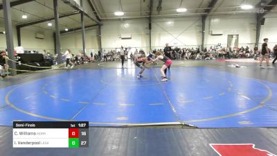 105 lbs Semifinal - Cole Williams, Morris Fitness Wrestling Club - (B) vs Immanuel Vanderpool, Legacy Wrestling