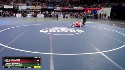 145 lbs Champ. Round 1 - Lennie Brandell, Mt. Edgecumbe High School vs Ian Chayalkun, Chevak