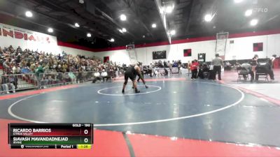 190 lbs Champ. Round 1 - Ricardo Barrios, Citrus Valley vs Siavash Mavandadnejad, Irvine