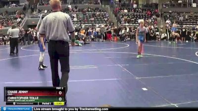 100 lbs Quarterfinal - Chase Jenny, CWO vs Christopher Tolle, Ubasa Wrestling Academy