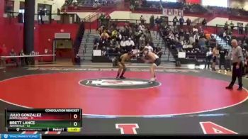 152 lbs 2nd Wrestleback (8 Team) - Brett Lance, Adairsville vs JULIO GONZALEZ, North Murray