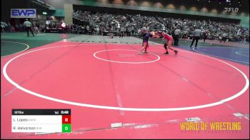 127 lbs Consolation - Lyriq Lopes, Kahuku Wrestling Club vs Raeanna Halvorson, Durham Wrestling Club