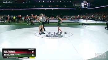 Girls-120 lbs Cons. Round 1 - Madelynne Sterly, Pine River Area HS vs Eva Zimnicki, West Bloomfield HS