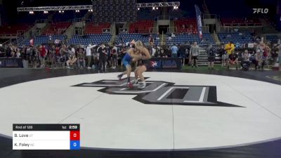 160 lbs Rnd Of 128 - Banks Love, Utah vs Kane Foley, North Carolina