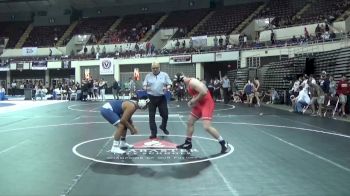 190 Elite Varsity Champ. Round 1 - Jacksen Pitts, Saraland vs John Lopez, Coahulla Creek