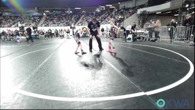 54 lbs Consi Of 8 #2 - Aeryn Jackson, Locust Grove Youth Wrestling vs Annie Raper, Tecumseh Youth Wrestling