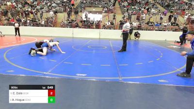90 lbs Consi Of 8 #2 - Chandler Dale, Georgia vs Avery Hogue, Dendy Trained Wrestling