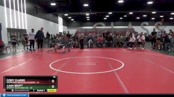 75 lbs Round 1 (8 Team) - Cash Bratt, Dynasty Death Row (NJ) vs Cody Clarke, Roundtree Wrestling Academy