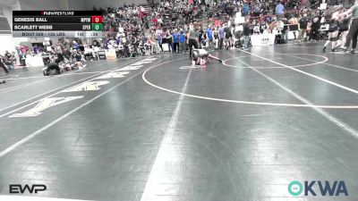130 lbs Rr Rnd 3 - Emma Luper, Wyandotte Youth Wrestling vs Lyric Diggs, HURRICANE WRESTLING ACADEMY