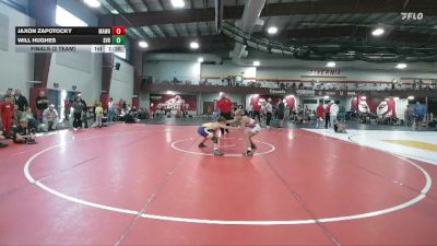 110 lbs Finals (2 Team) - Jaxon Zapotocky, Mat Assassins White vs Will Hughes, Steel Valley Renegades