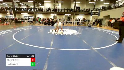 131 lbs Quarterfinal - Cristian Pote, Danbury vs Marcus Heck, Wyoming Seminary