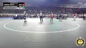 G6A-135 lbs 3rd Place Match - Kaydance Sherwood, Sapulpa-Girls vs Whitney Bryant, Mustang-Girls