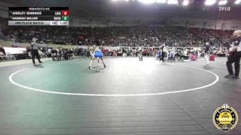 G5A-135 lbs 3rd Place Match - Ainsley Jennings, Little Axe-Girls vs Hannah Miller, Bridge Creek-Girls