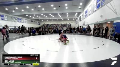 130 lbs Round 2 - Jessie Valenzuela Jr, Rough House Wrestling Club vs Ethan Villagran, Team SoCal WC