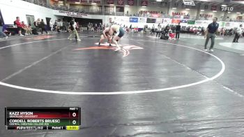 285 lbs Cons. Round 1 - Kazz Hyson, Graceland University vs Cordell Roberts Bruesch, Central Christian College (KS)