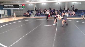 145 lbs Round 4 - Ariel Hagaman, Waverly Girls vs Cristal Gonzalez, Minden