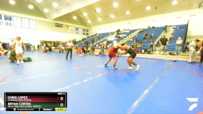 215 lbs 3rd Place Match - Chris Lopez, La Quinta High School vs Bryan Cortes, Villa Park High School Wrestli