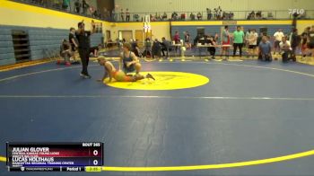 138 lbs 2nd Place Match - Julian Glover, Central Kansas Young Lions Wrestling Club vs Lucas Holthaus, Manhattan Regional Training Center (MRTC)