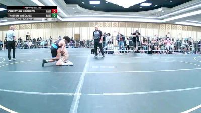 120 lbs Consi Of 64 #2 - Christian Napoles, Carson HS vs Tristen Vasquez, Dark Horse