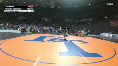 4A Boys 106 lbs Cons. Semi - Liam Pyle, Tillamook Boys vs Wesley Browning, Pendleton Boys