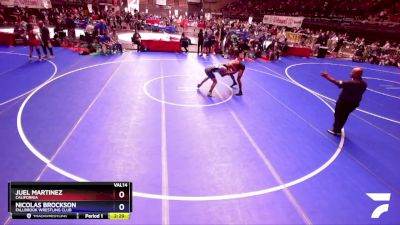 138 lbs Cons. Round 2 - Juel Martinez, California vs Nicolas Brockson, Fallbrook Wrestling Club